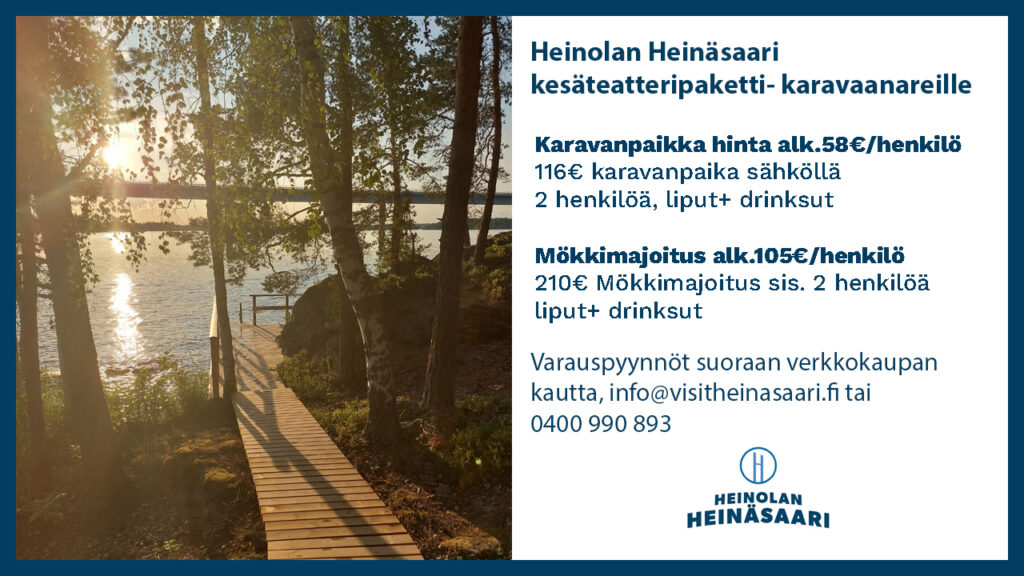 heinasaari majoituspaketti kesä 2025
